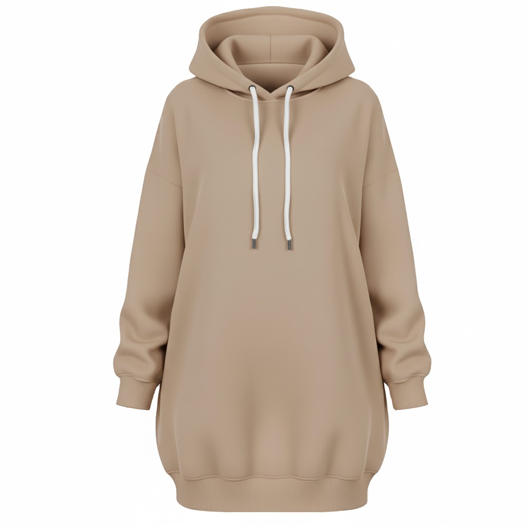 Long Hooded Sweatshirt