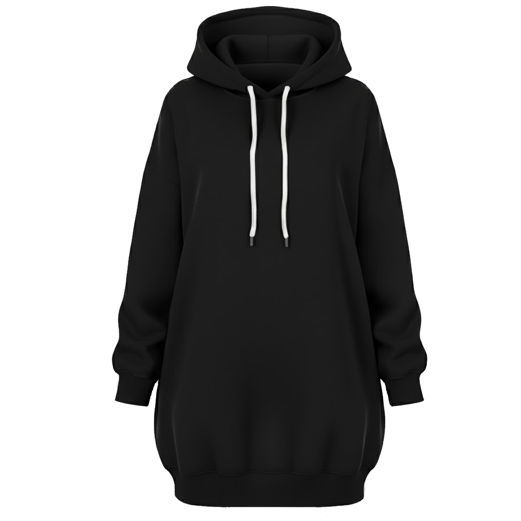 Long Hooded Sweatshirt