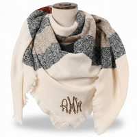 Plaid Square Blanket Scarf