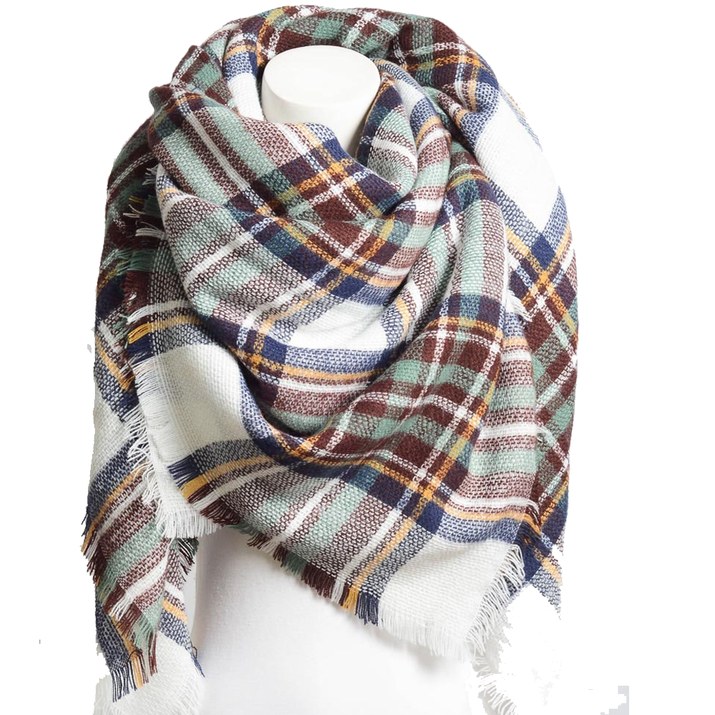 Frayed Edge Blanket Scarf
