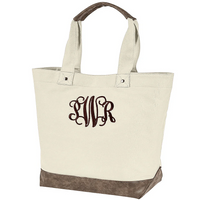Canvas Boater Tote Bag