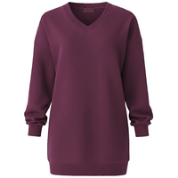 Long V-Neck Sweatshirt