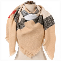 Plaid Square Blanket Scarf