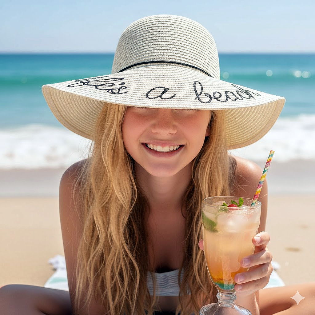 Life's A Beach Floppy Hat