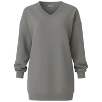 Long V-Neck Sweatshirt