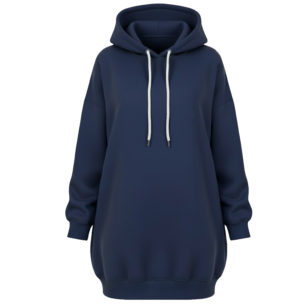 Long Hooded Sweatshirt