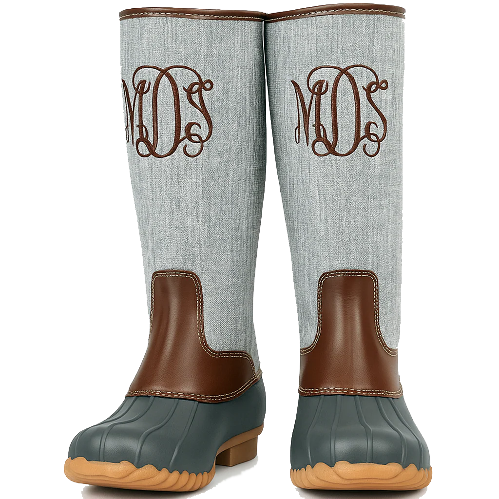 women's gray duck boots