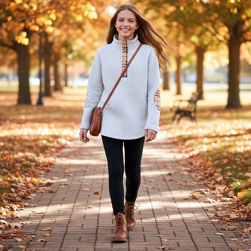 Quilted Sweatshirt