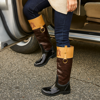 Two Tone Riding Boots