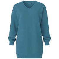 Long V-Neck Sweatshirt