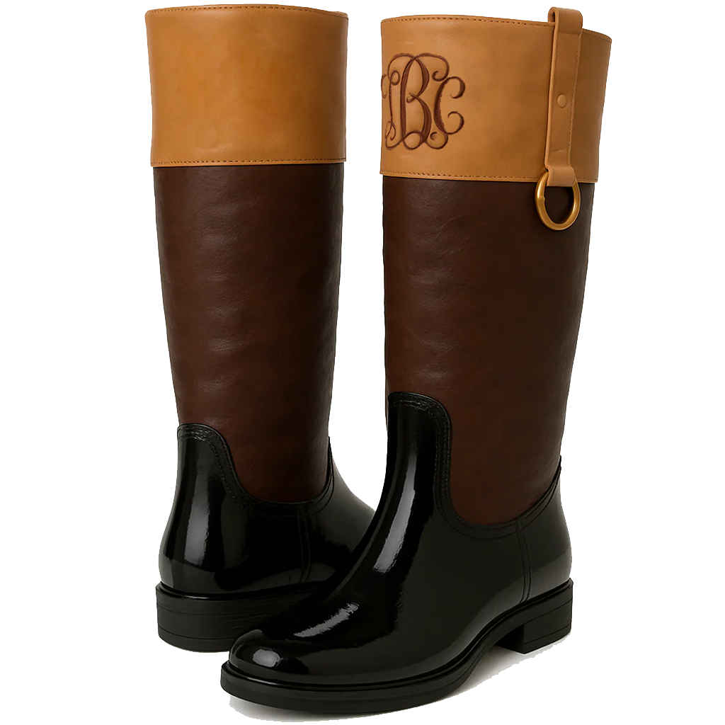Two Tone Riding Boots