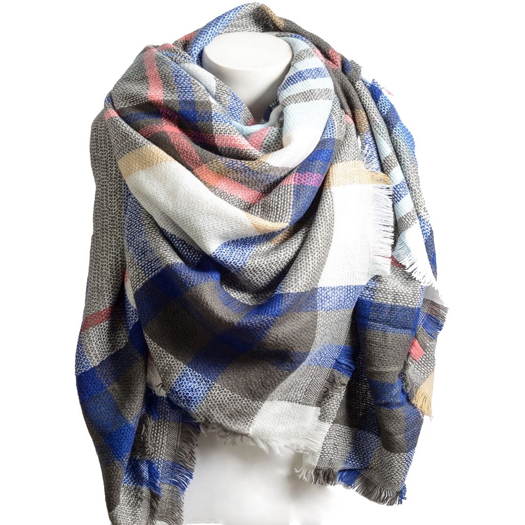 Frayed Edge Blanket Scarf