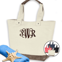Canvas Boater Tote Bag