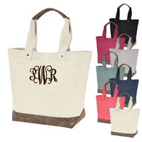 Canvas Boater Tote Bag