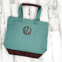 Canvas Boater Tote Bag