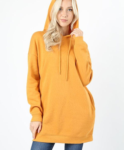 Long Hooded Sweatshirt