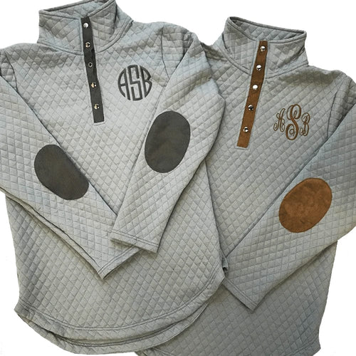 Quilted Patch Pullover