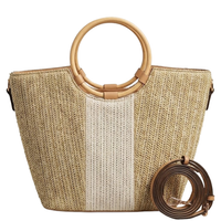 Straw Canvas Handbag