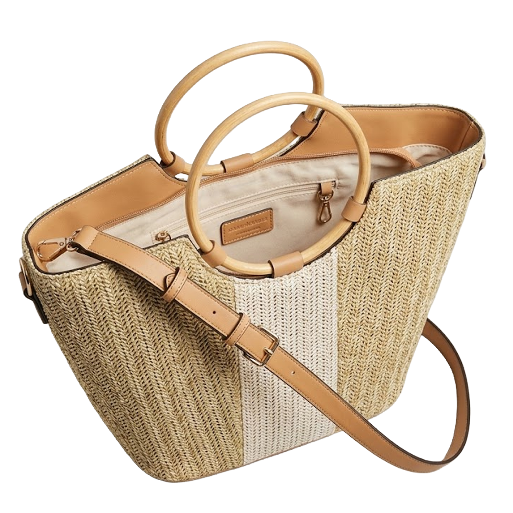 Straw Canvas Handbag