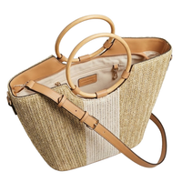 Straw Canvas Handbag