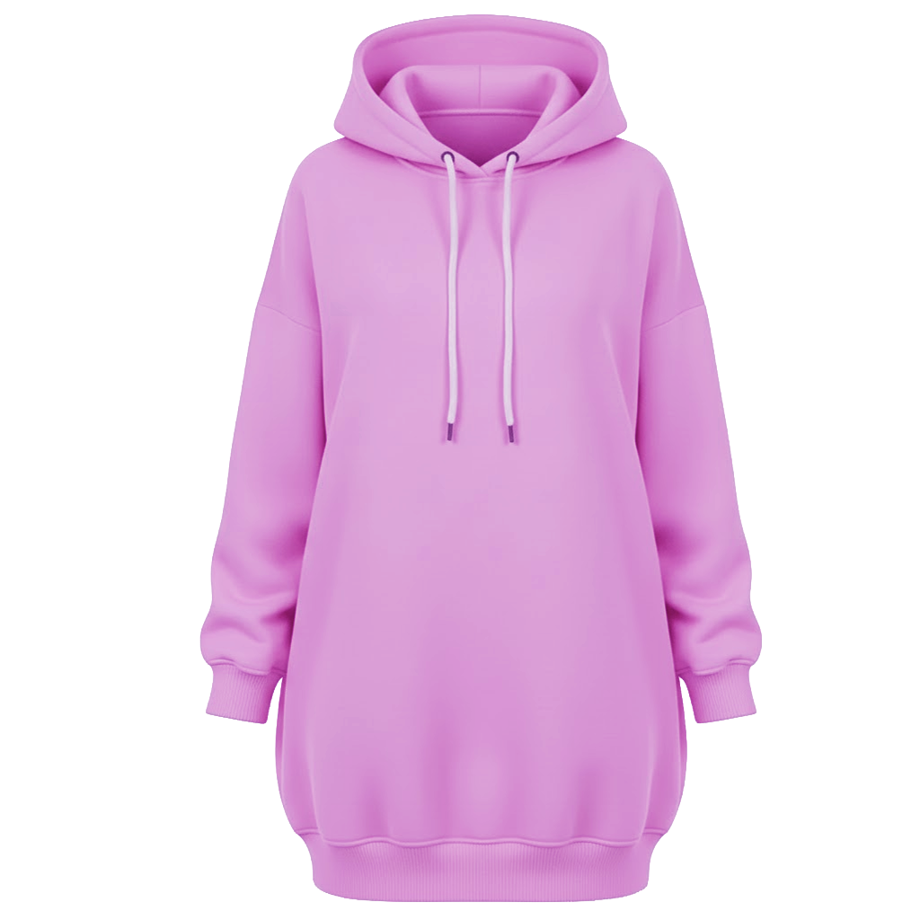 Extra Long Hoodie Sweatshirt