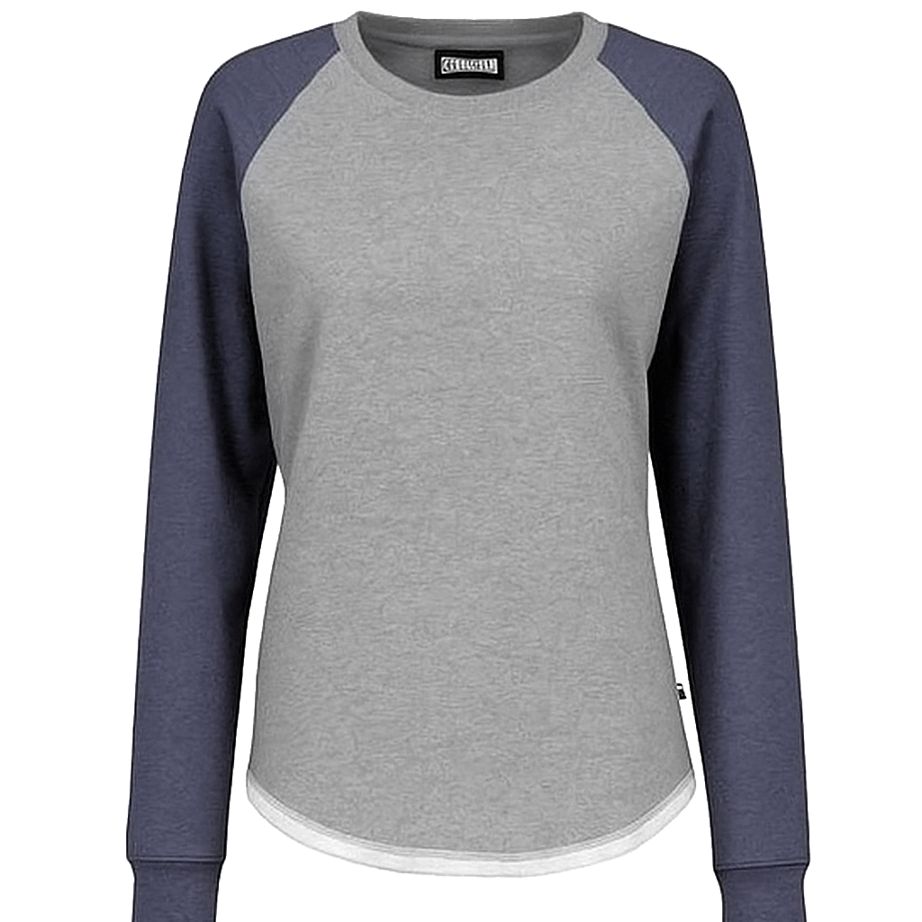 Hi Lo Raglan Crew Sweatshirt