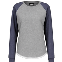 Hi Lo Raglan Crew Sweatshirt