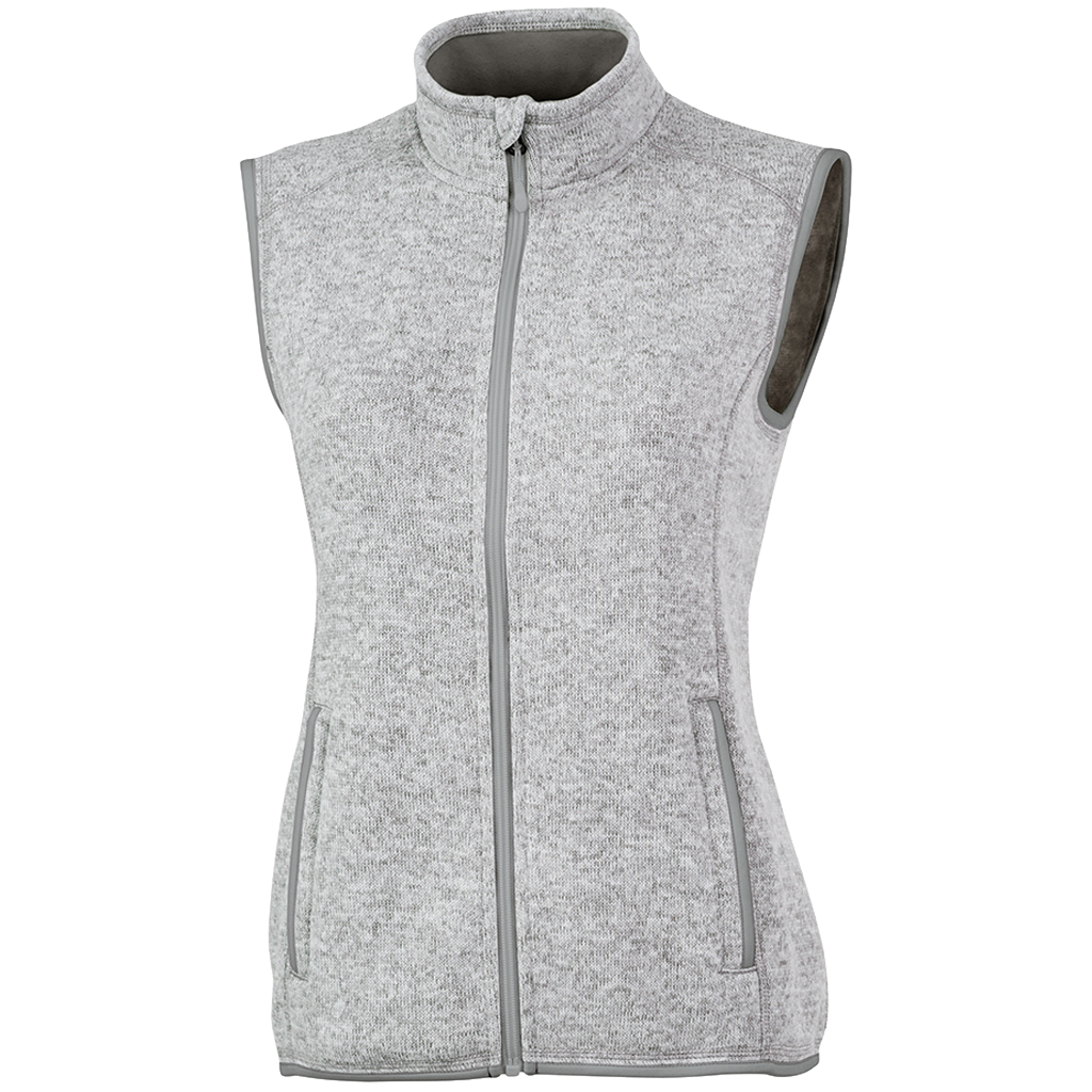 Ladies Heathered Fleece Vest