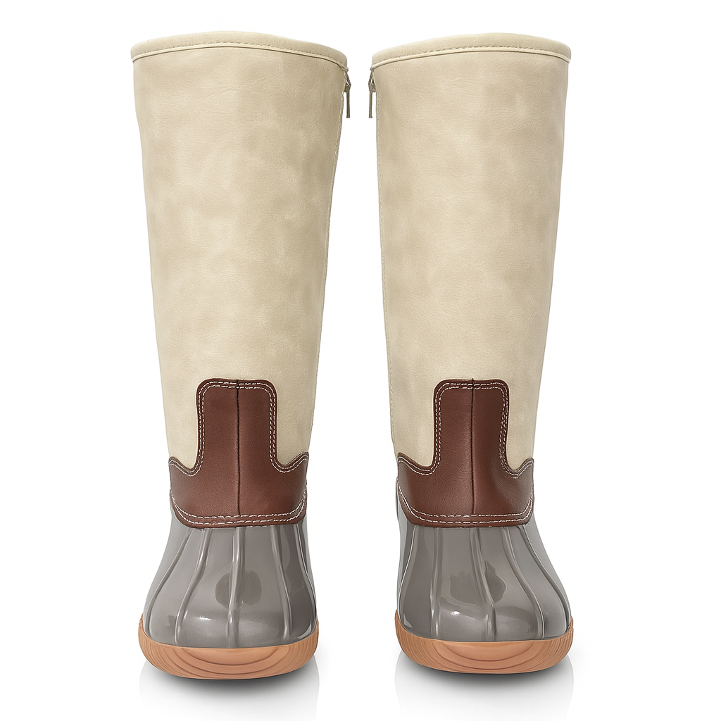 Chic Lace Up Duck Boots