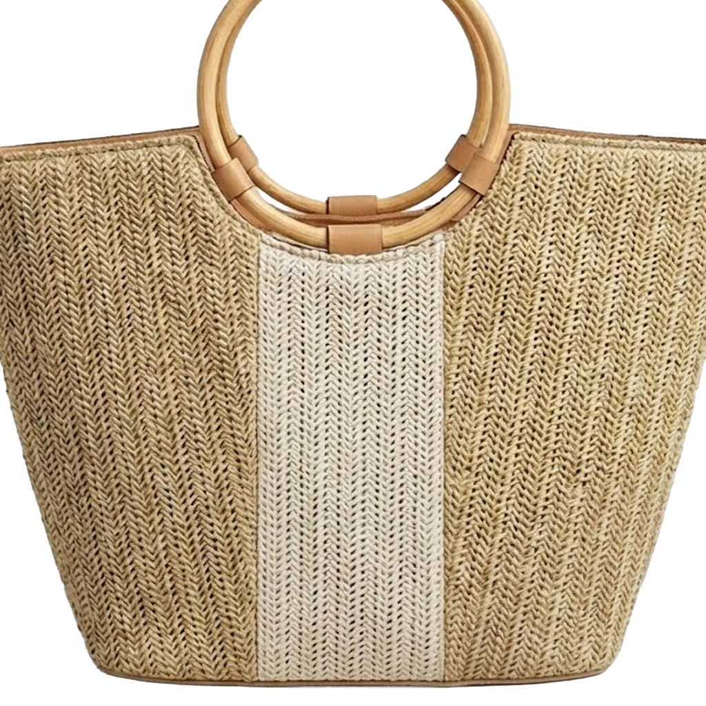 test Straw Canvas Handbag (Copy)