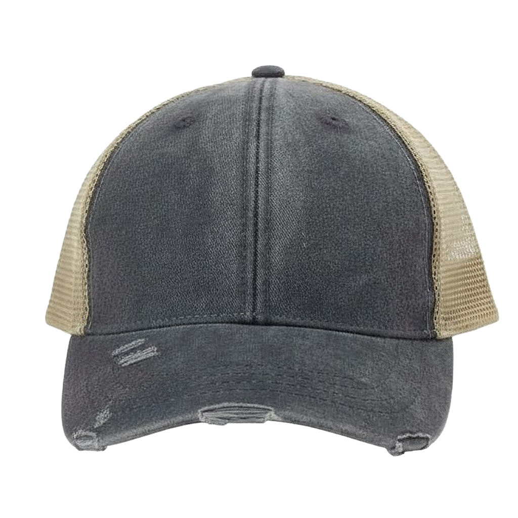 Distressed Frayed Trucker Hat
