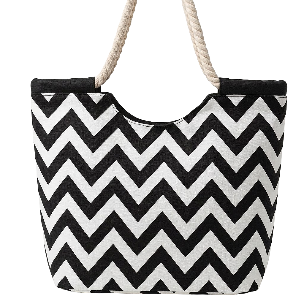 Chevron Everyday ROPE Canvas Tote Bag