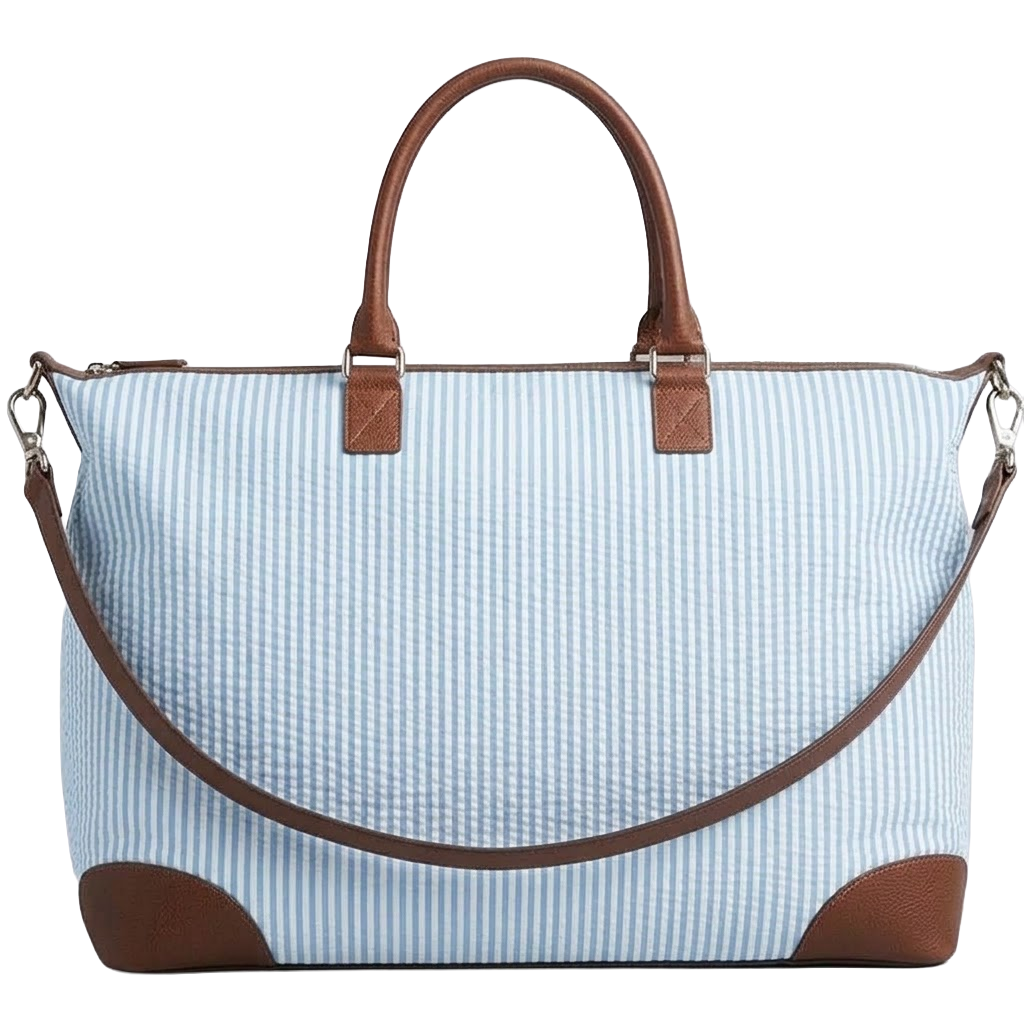 Seersucker WEEKENDER Tote Bag