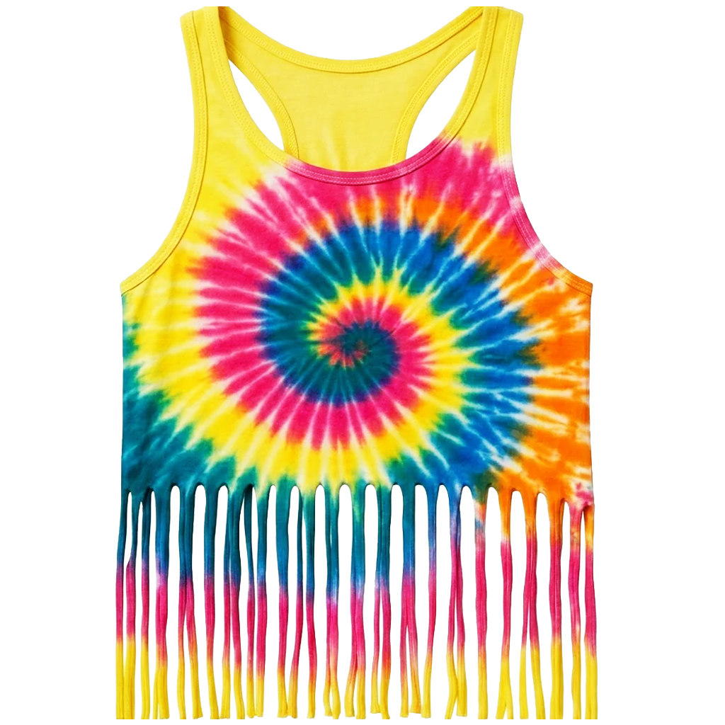 Fringe Tie Dye Tank Top