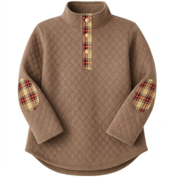 Quilted Elbow Patch Sweatshirt