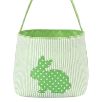 Personalized SEERSUCKER Easter Bunny Basket