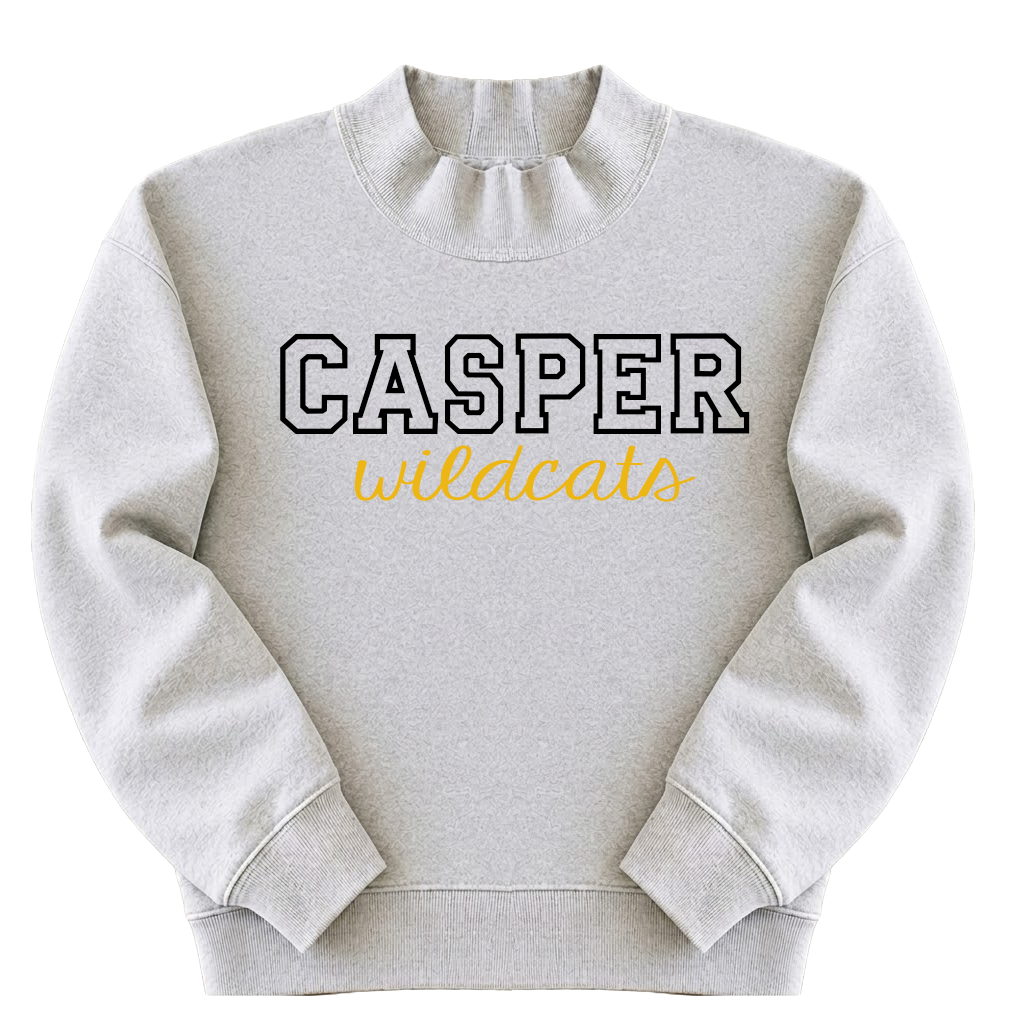 Mock Neck School Spirit Sweatshirt