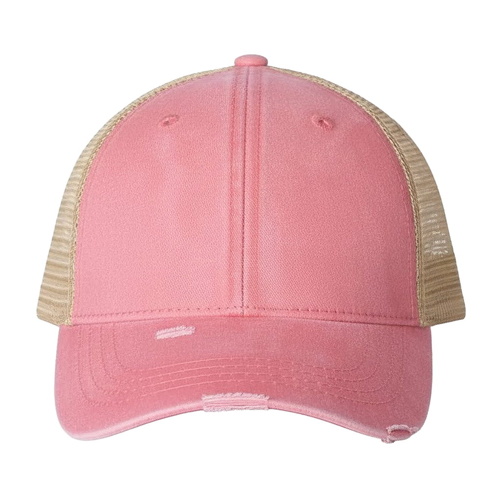 Distressed Frayed Trucker Hat
