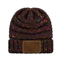 Messy Bun Confetti Ponytail Beanie Hat