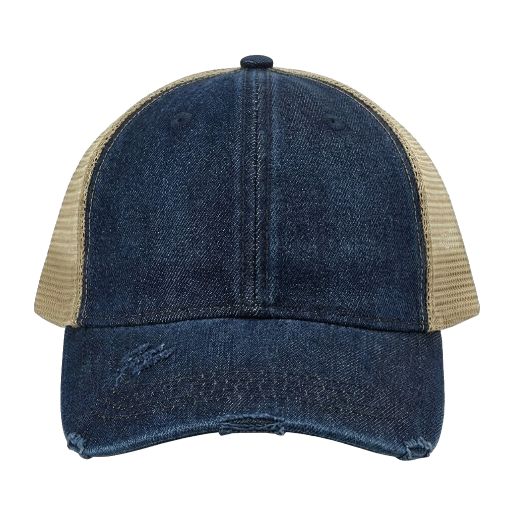 Distressed Frayed Trucker Hat