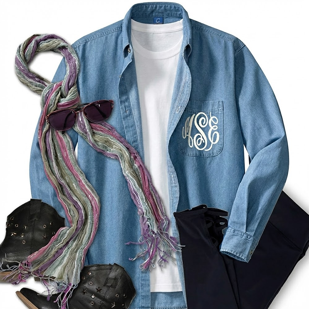 Denim Layering Shirt