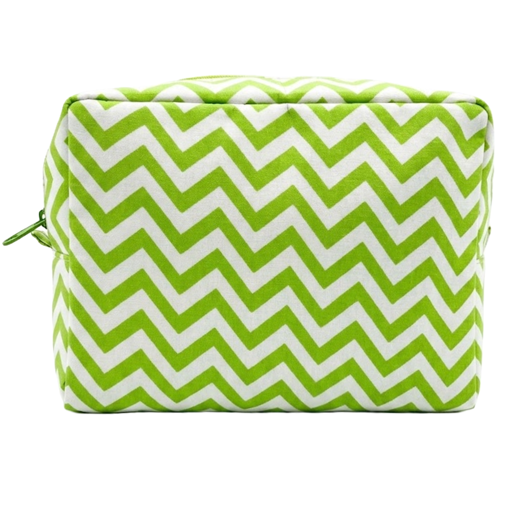Large Makeup Bag - CHEVRON
