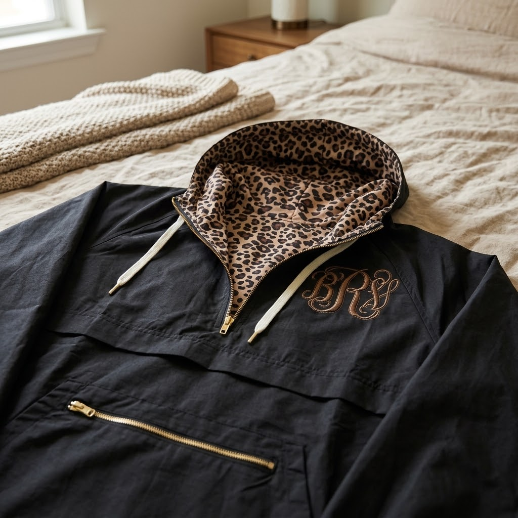 Safari Print Pullover Windbreaker