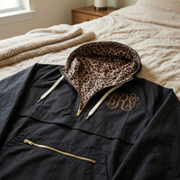 Safari Print Pullover Windbreaker