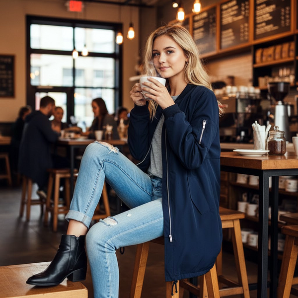 Full Zip Bomber Jacket