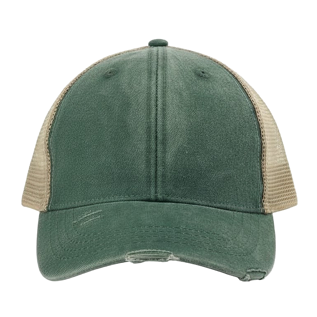 Distressed Frayed Trucker Hat