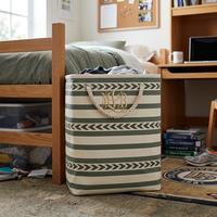 Large Canvas Laundry Tote Bag
