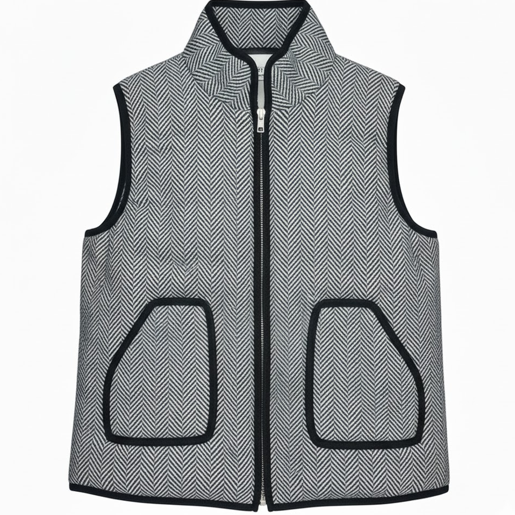 Harringbone Tweed Vest