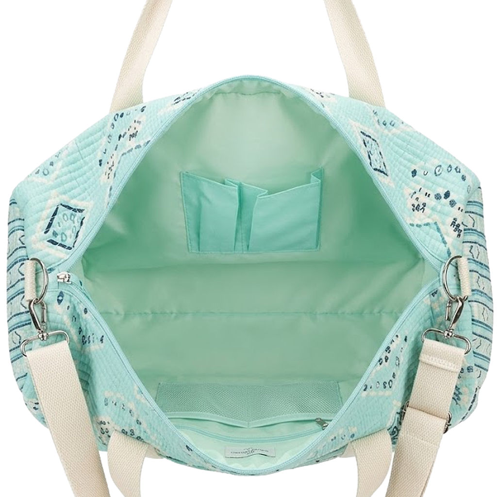 Quilted Classic Travel Tote Bag