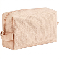 Waffle Weave Makeup Bag